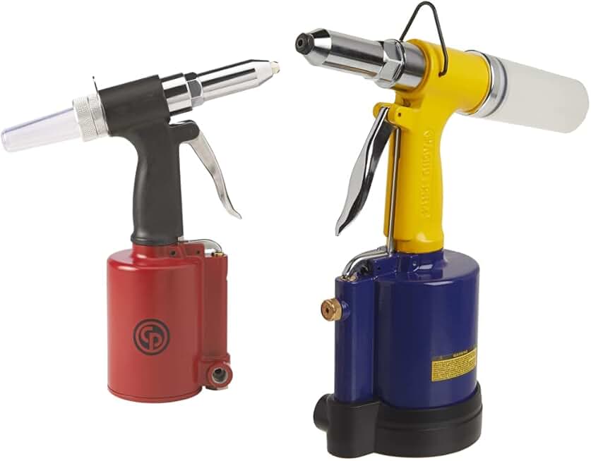 Pneumatic Rivetor Chicago Pneumatic Air Riveter Tool Set - CP9882 & Astro Pneumatic PR14 ...