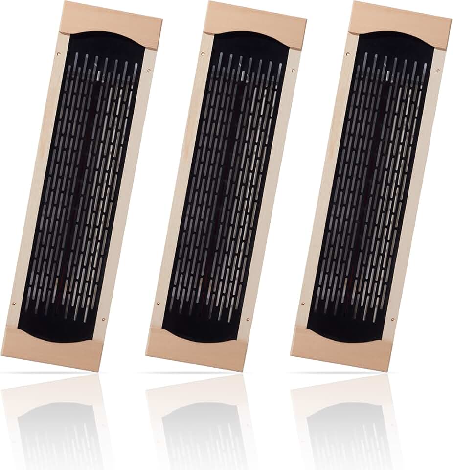 3Pcs Full Far Infrared Carbon Fiber Glass Red Light Heater Tube, Infrared Sauna Heater Tube Sauna Accessories, 110V Heater, Infrared Suana Heating Tube for Wooden Indoor/Outdoor Sauna (110V)