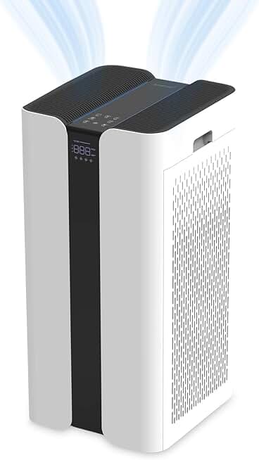MOUNTO 600cfm Large Air Purifier for Whole Home, Pet Hair Purifier with HEPA Filter, Covers 3000sqft, Remove 99.97% Smoke, Pollen, VOCs - Commercial Air Cleaner for Office, Classroom, Large Room