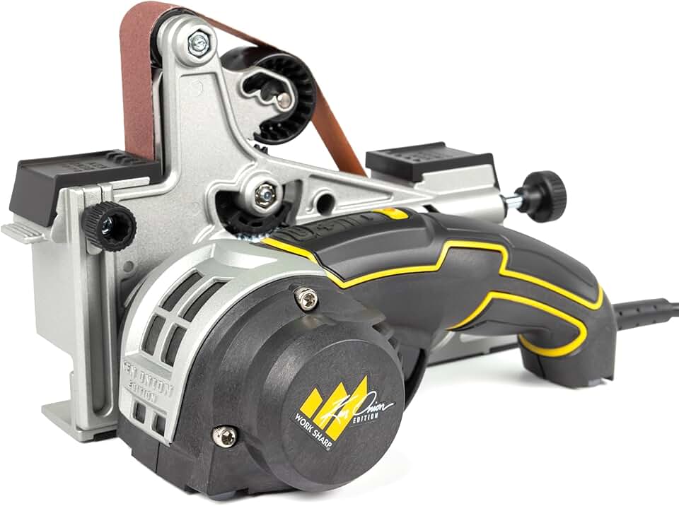 Work Sharp Ken Onion Edition Knife & Tool Sharpener Elite Mk2 - Adjustable Knife Sharpening System with Blade Grinding Attachment
