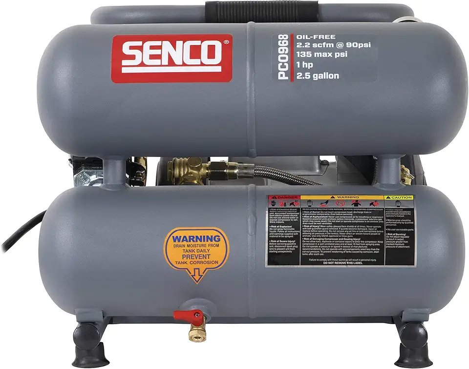 Senco PC0968 Compressor, 1.5-Horsepower (PEAK) 2.5-Gallon