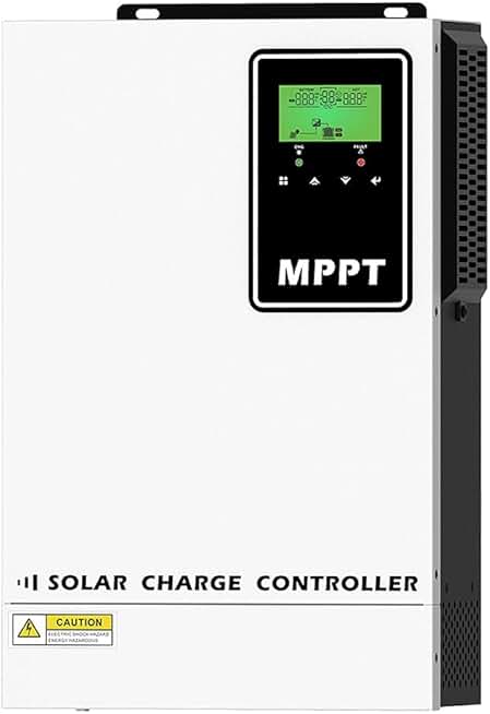 140A MPPT Solar Charge Controller 48V Battery Regulator with LCD High Voltage Input PV MAX 500V for 48V Energy Storage Battery Chargers AMG,Flooded,LI,User