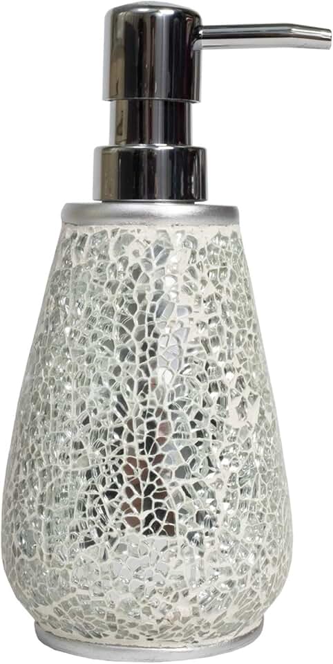 Sweet Home Collection Bathroom Accessories Sets Unique Collections Modern Classic Contemporary Decorative Beautiful Designs Bath Shower Tub Décor, Lotion Pump/Soap Dispenser, Glamour, (Pack of 24)