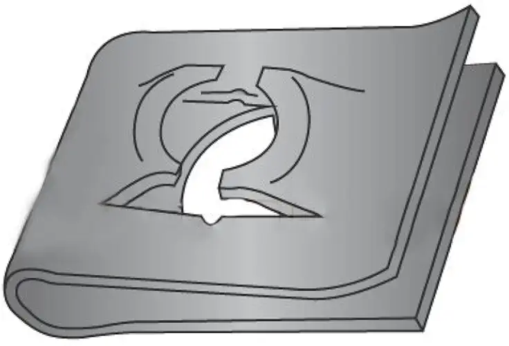 (6-32) C8093-632-4 Tinnerman Style U-Type Spring Nuts/Steel/Black Phos (Carton: 2,000 pcs)