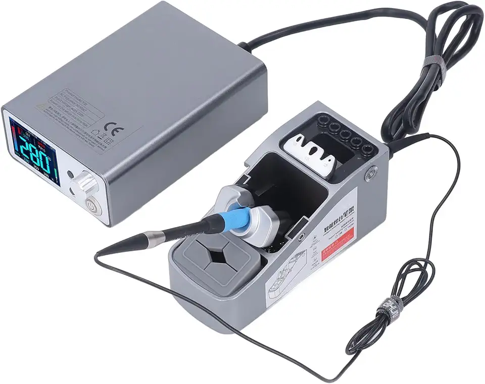 FTVOGUE T3B Soldering Iron Constant Temperature Soldering Station + T115 Handle Repair Soldering Tool Set U.S. Standard 100-240V,Welding Table, Soldering Stations