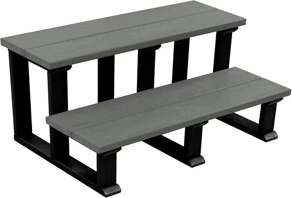 Highwood SPASTP-IA1-2x32-CGE Collection Two Tier Hot Tub and Spa Steps 31