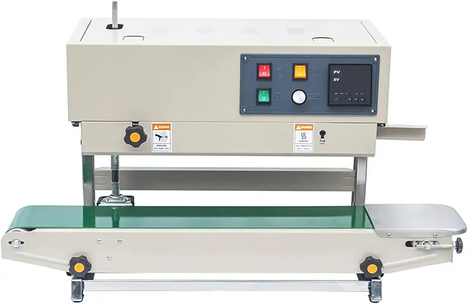 Continuous Band Sealer Automatic Continuous Sealing Machine Vertical/Horizontal Sealing Sealer for PVC Membrane Bag Film 110V