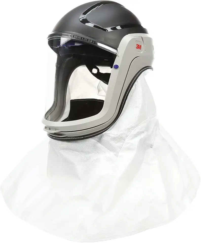 PAPR, Versaflo Respiratory Helmet M-405, For Powered Air Purifying Respirators, Standard Polycarbonate Visor and General Purpose Shroud, 1/Case