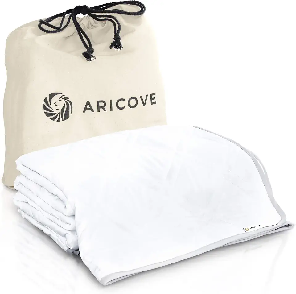 King Size Weighted Blanket, 27lbs, Cooling Weighted Blankets for Adults, Silky Soft Bamboo Viscose, 88x104 inches, Machine Washable, White