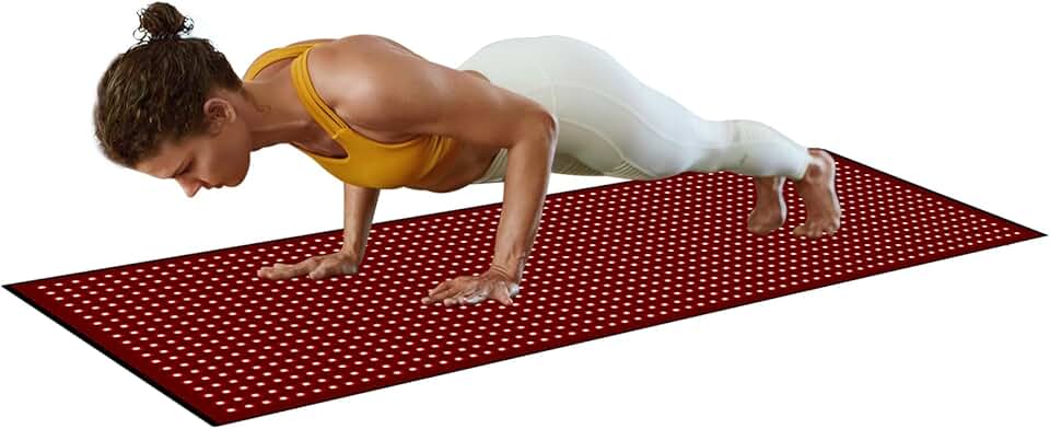 Near Infrared Light Therapy Mat for Full Body, 2560pcs 850nm & 1280pcs 660nm LED Light Therapy Mat for Back Shoulder Joint Pain Relief & Skin Care