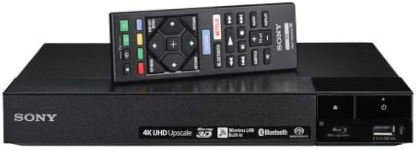 Sony BDP-S6700 Multi Region Blu-ray DVD Region Free Player 110-240 volts; Dynastar HDMI Cable & Dynastar Plug Adapter Package Wifi / 3D/ 4K UpScaling Smart Region Free