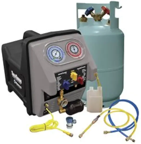 Twin Turbo Recovery with Oil Filter Module and Dryer