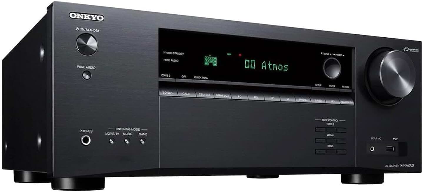 Onkyo TX-NR6050 7.2-Channel 8K Network AV Receiver