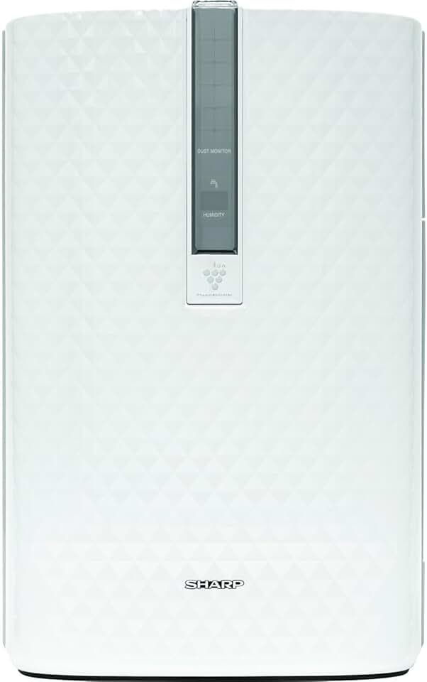 SHARP Air Purifier And Humidifier With Plasmacluster Ion Technology For Medium-Sized Rooms. Odor And True HEPA Filters For Dust, Smoke, Pollen, And Pet Dander May Last Up-To 5 years Each. KC850U.