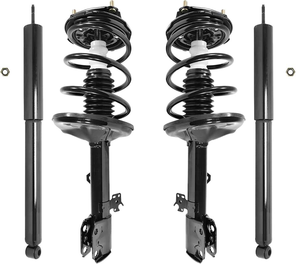 Unity 4-11891-259820-001 Front and Rear 4 Wheel Complete Strut Assembly with Gas Shock Kit