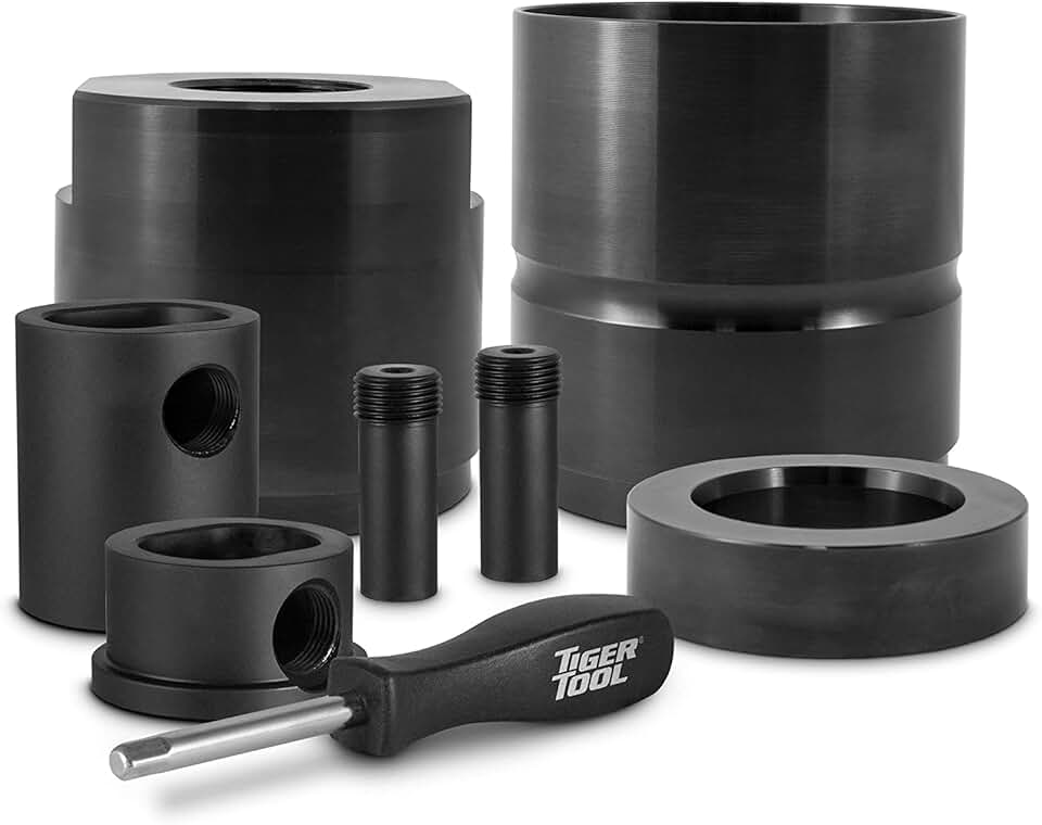 Tiger Tool Pin and Bushing Adapter 15012, to be used with the Pin & Bushing Starter Kit for Heavy Duty Semi Trucks & Equipment, Adapter Tool for Removing Pins & Bushings
