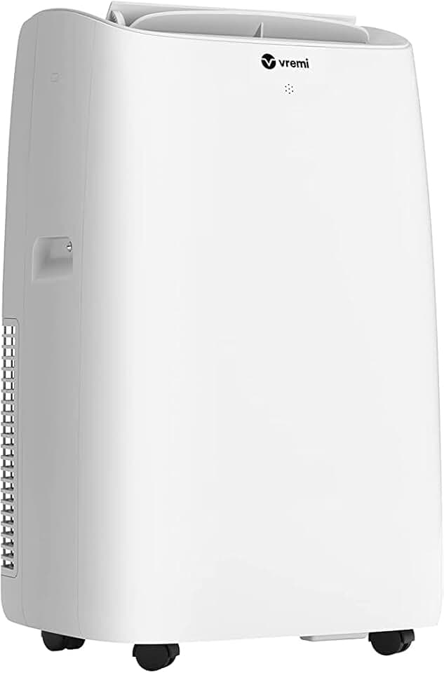 Vremi 12000 BTU Portable Air Conditioner with Heat - Easy to Move AC Unit for Rooms up to 350 Sq Ft - with Powerful Cooling Fan, Reusable Filter, Auto Shut Off (8150 BTU New DOE)
