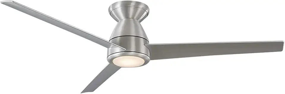 Tip Top 52 in. 3 Blade Brushed Aluminum Smart Ceiling Fan with 2700K Light Kit and Remote works with iOS/Android app, Alexa, Google Assistant, SmartThings, Control4, & more