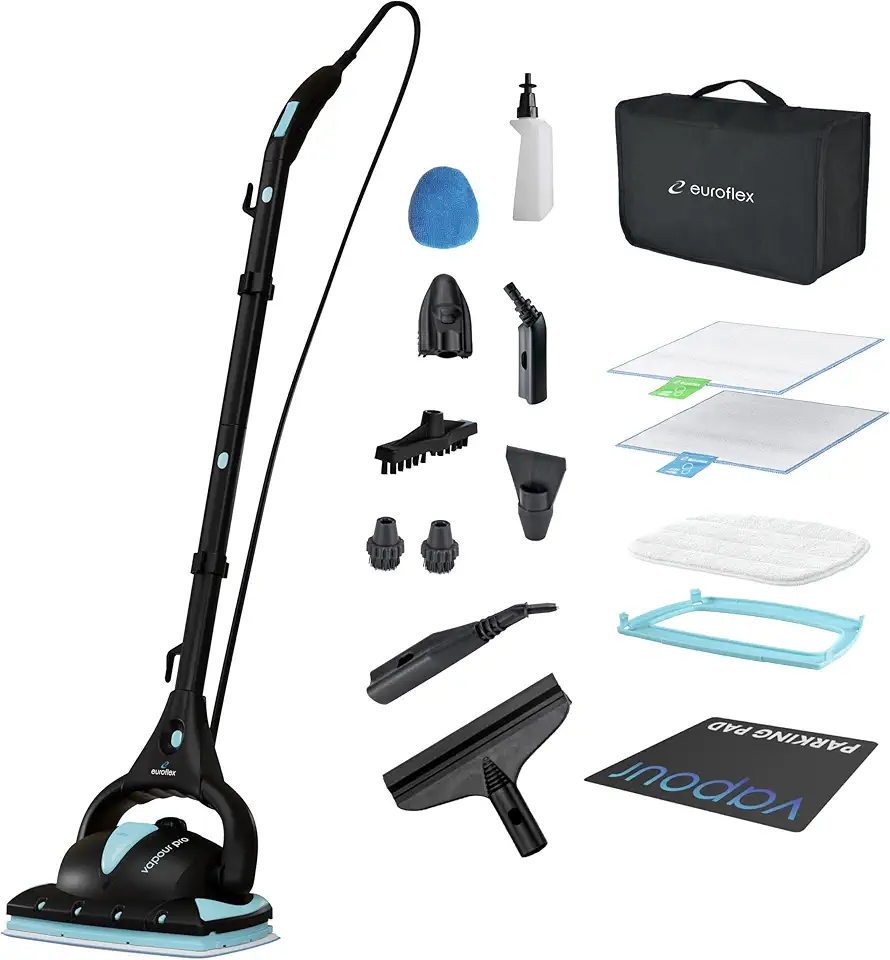 Vapour Pro M4S 18-Piece All-in-One Steam Cleaner & Mop with Ultra Dry Steam® Technology, Commercial Grade Cleaning Power, Safe for Hardwood Floors, 295℉ & 50 PSI with 5 Year Warranty
