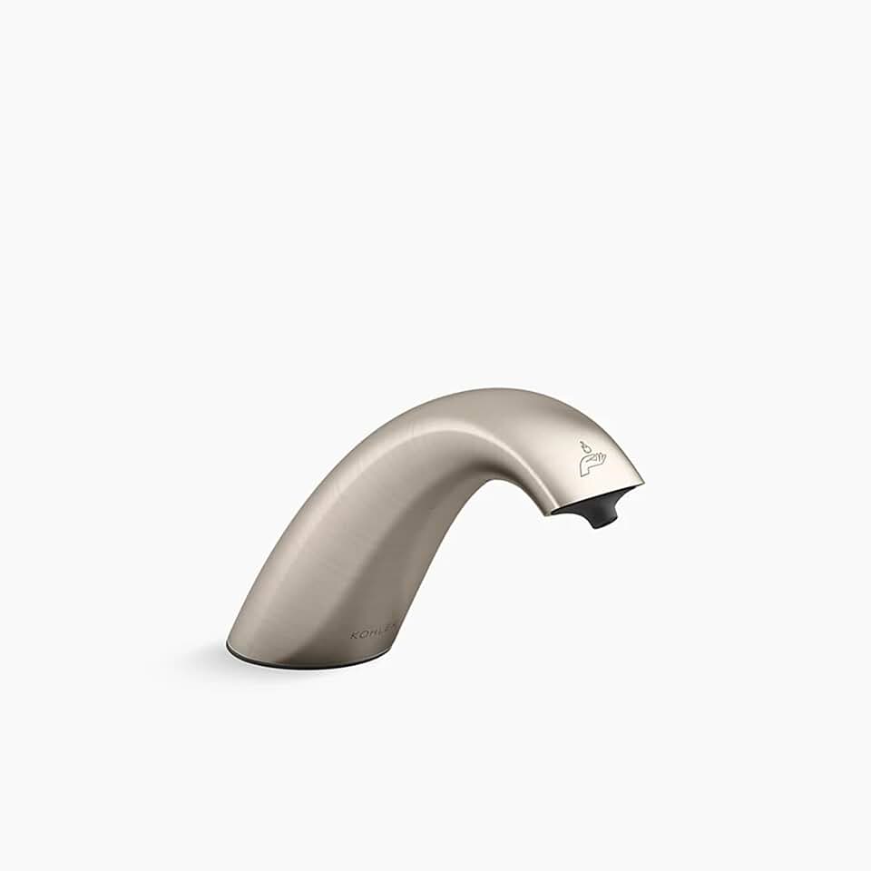Curve Touchless foaming soap dispenser, DC-powered, Vibrant Brushed Nickel