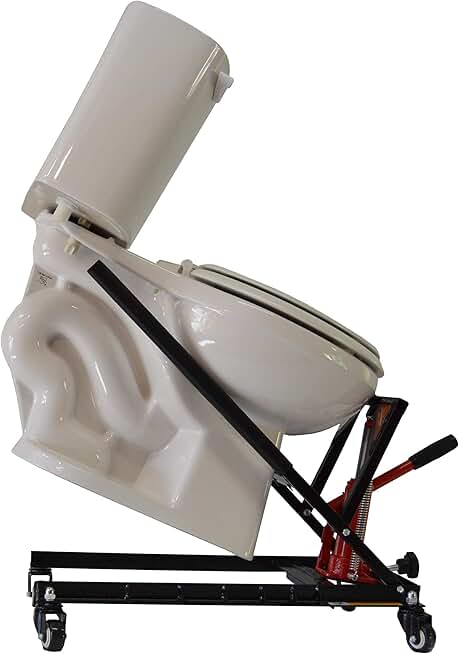 Jack is a Lifter designed to Easily Lift, Move, and Repair Toilets. Easy Bolt and Seal Replacement. For use with a Toilet Snake or Drain and Pipe Cleaners.
