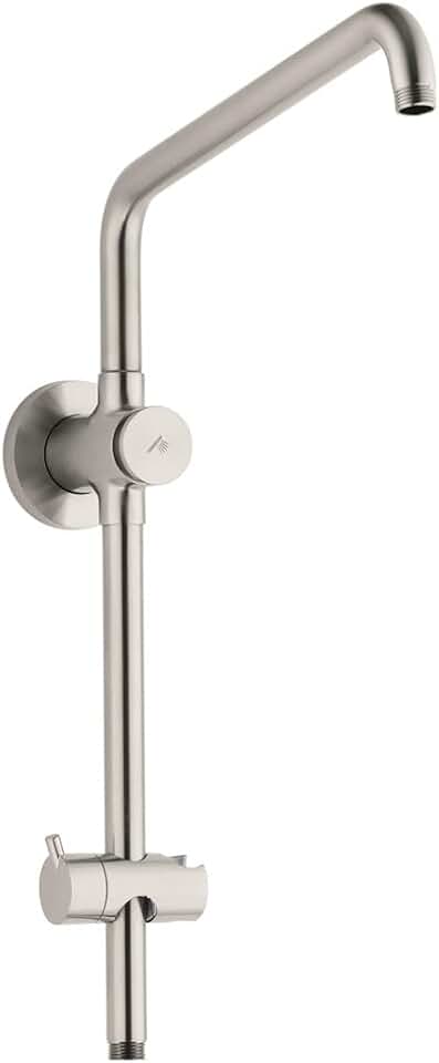 hansgrohe Croma Retrofit Shower SystemShowerpipe Shower Set in Brushed Nickel, 04527820