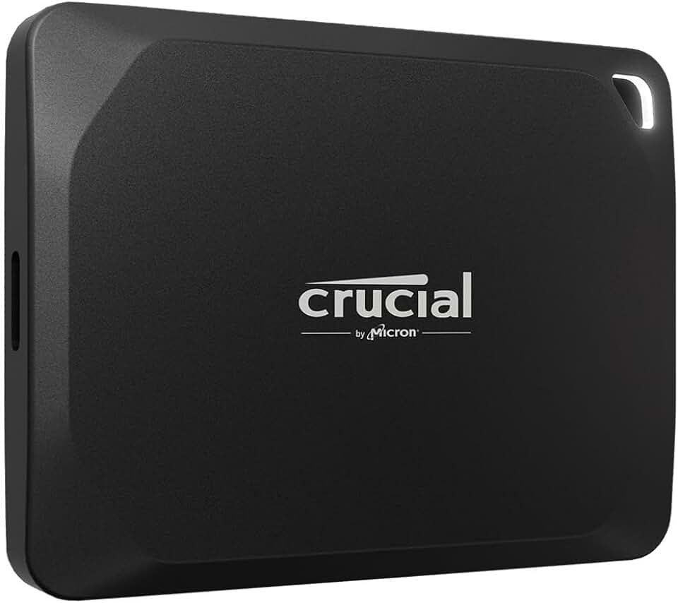 Crucial X10 Pro 4TB Portable SSD - Up to 2100MB/s Read, 2000MB/s Write - Water and dust Resistant, PC and Mac, with Mylio Photos+ Offer - USB 3.2 External Solid State Drive - CT4000X10PROSSD902