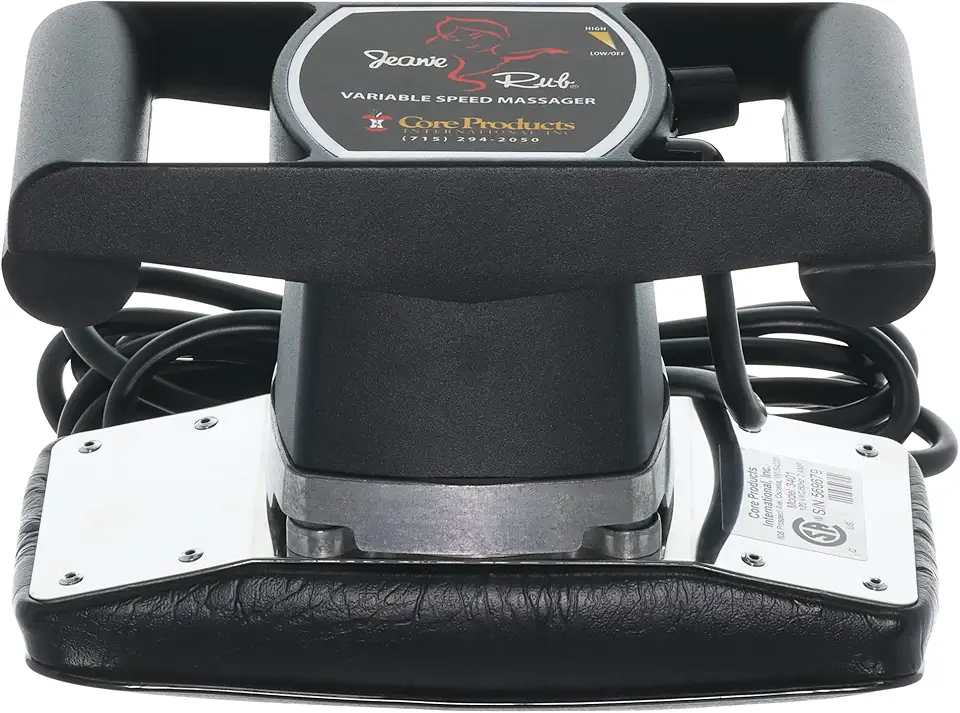 Core Products Jeanie Rub Variable Speed Massager, Deep Tissue Massage, Orbital Action for Back & Body, Premium Quality