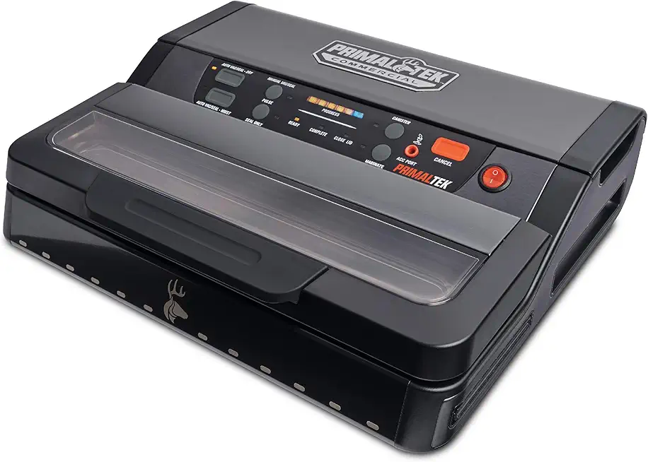 12” Commercial Grade Vacuum Sealer – User Friendly for Food Preservation & Sous Vide, 28” Vacuum Pressure – Features Auto Cooling System, Smart Heat Technology, Built-In Vacuum Bag Storage