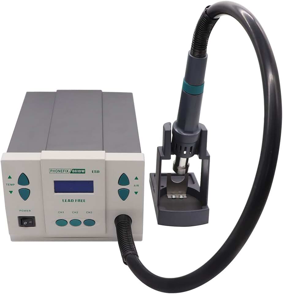 900W PHONEFIX 861DW Hot Air Station with 3Pcs Free Nozzles Original Soldering Station for iPhone Miro Soldering Rework