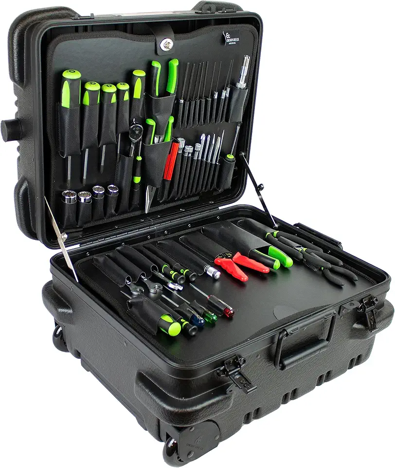 Rolling Tool Case with 2 Tool Pallets
