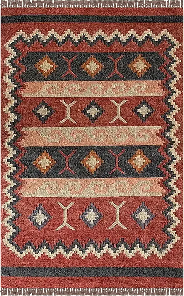 Wool Jute Kilim Runner Rugs 2.5x10 Wool Jute Carpet Red Multi Hand Woven Rug Southwestern Rug Flatweave Kilim Rug Hand Braided Jute Indoor Large Area Hallway Runner Stair Runner Corridor Runner
