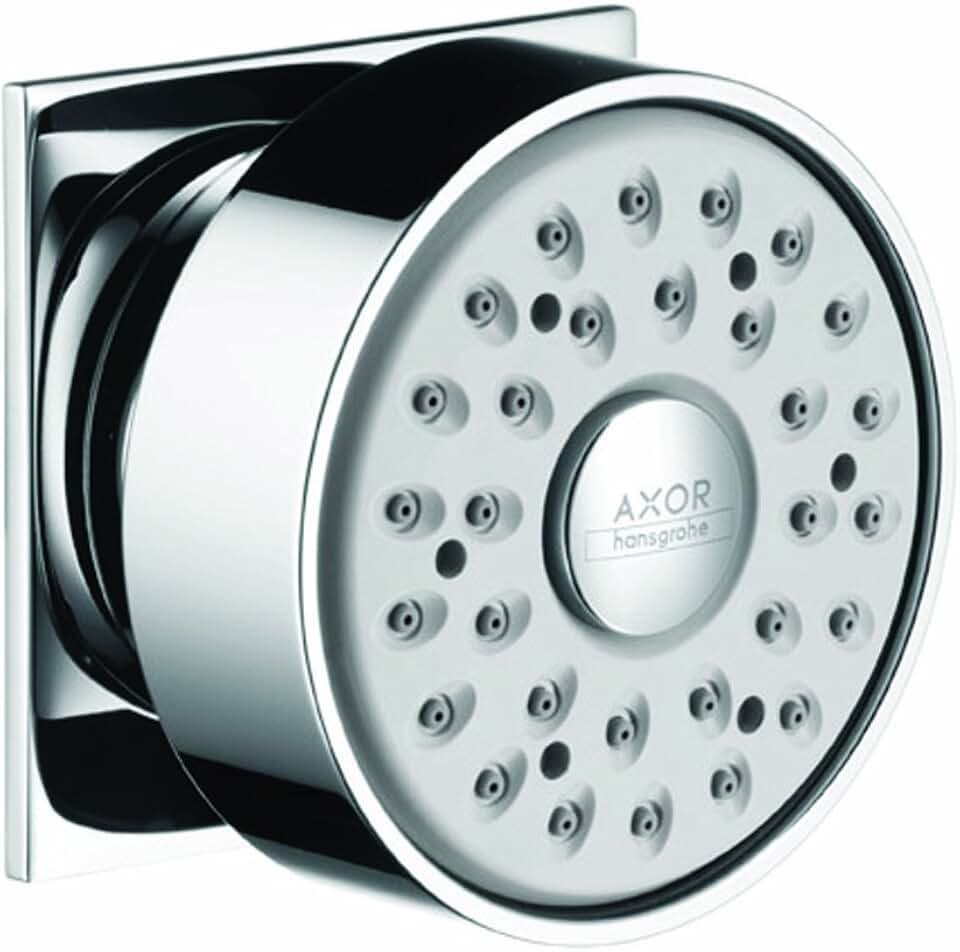 AXOR Bodyspray Square Upgrade 3-inch Modern Bodyspray in Chrome, 28469001
