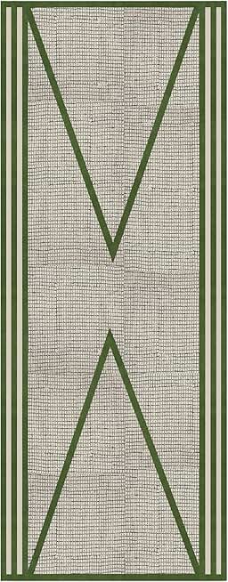 Kilim Rug 5x8 Area Rug Washable Thrown Cotton Dhurrie Green Black Cotton Rug Boho Rug Flatweave Rugs for Small Bedroom Rug Living Room Kitchen Bathroom Laundry Room