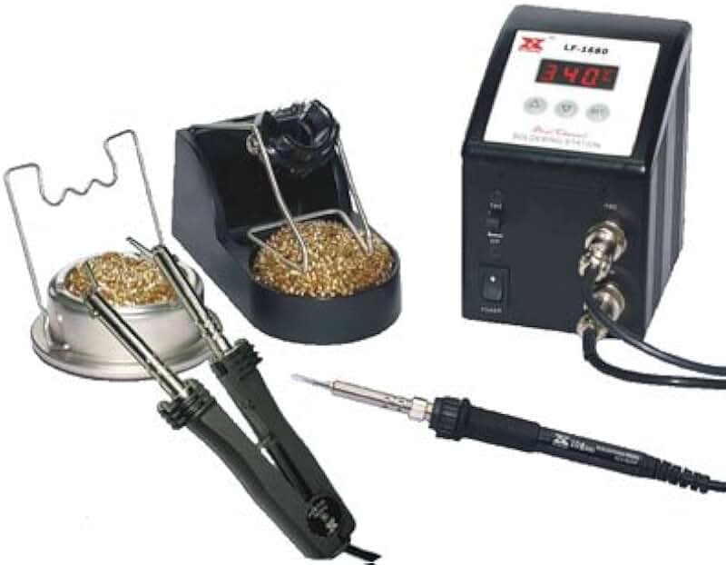 Xytronic LF-1680 Solder and SMD Rework Combo Station, 80-Watt, 8.8