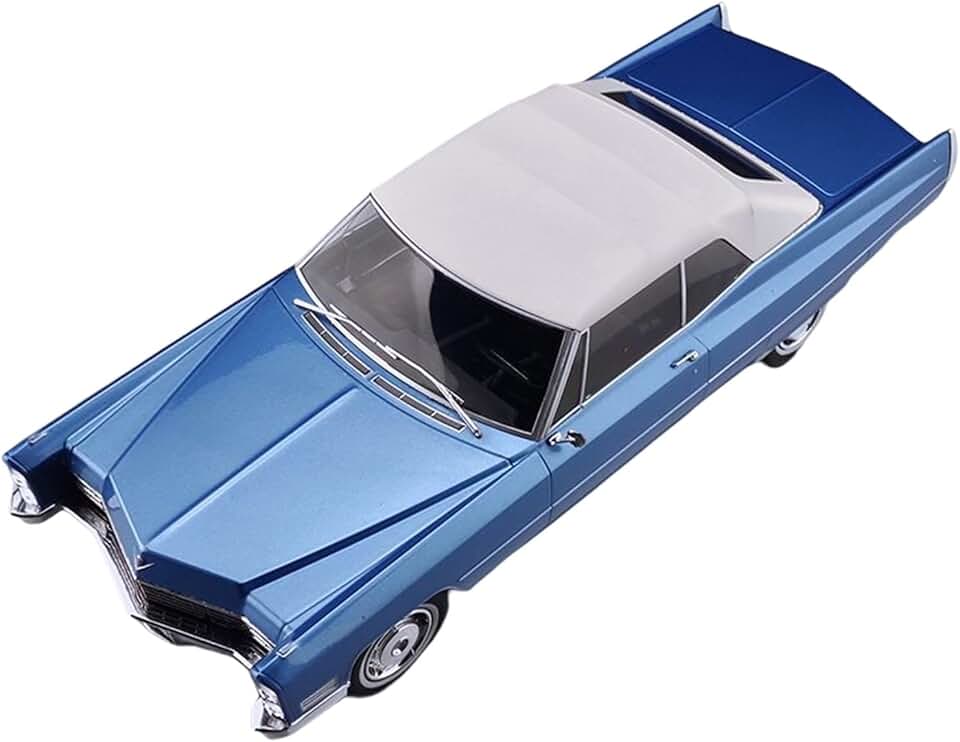 Scale Car Models for Cadillac DeVille 1967 1 18 Simulation Soft-top Sports Car Model Souvenir Decoration Gifts Pre-Built Model Vehicles