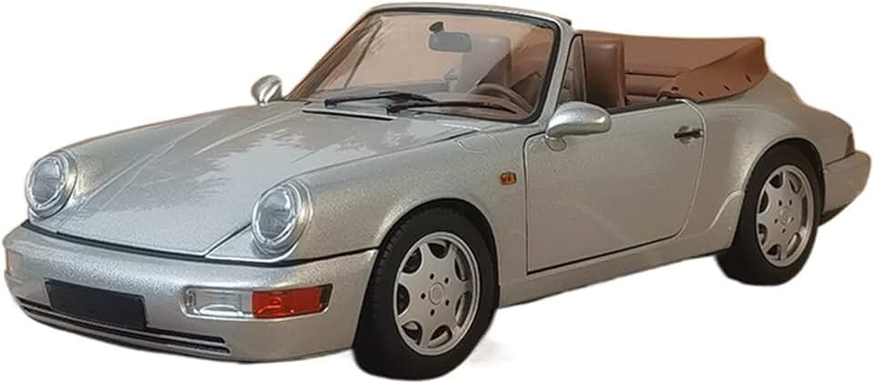 Scale Car Models 1 18 for Porsche 911 964 1990 Alloy Simulation Car Model Adult Hobby Collecting Toys Birthday Gift Pre-Built Model Vehicles