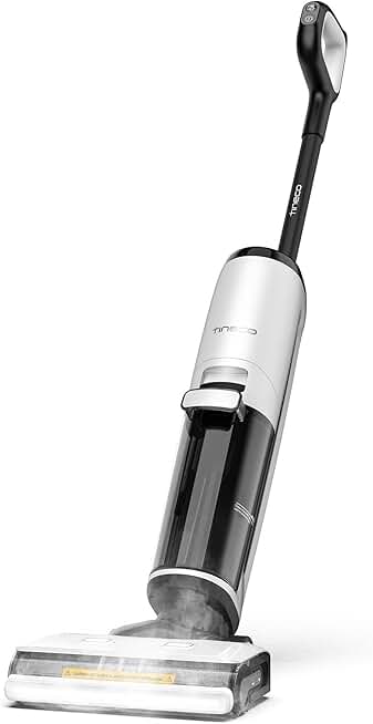 Tineco Floor ONE S7 Steam Cordless Wet Dry Vacuum Steam Mop All-in-One, Floor Washer for Sticky Mess Clean Up on Hard Floors with Digital Display, Self-Cleaning, Edge Cleaning, Safe for Kids & Pets