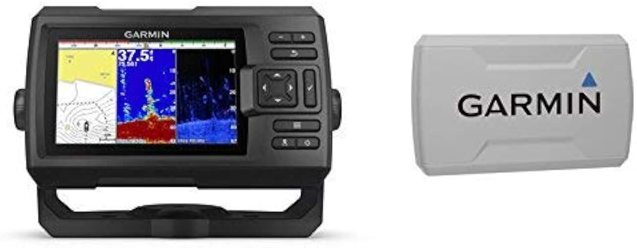 Garmin STRIKER Plus 5cv with CV20-TM Transducer and Protective Cover, 5 inches 010-01872-00