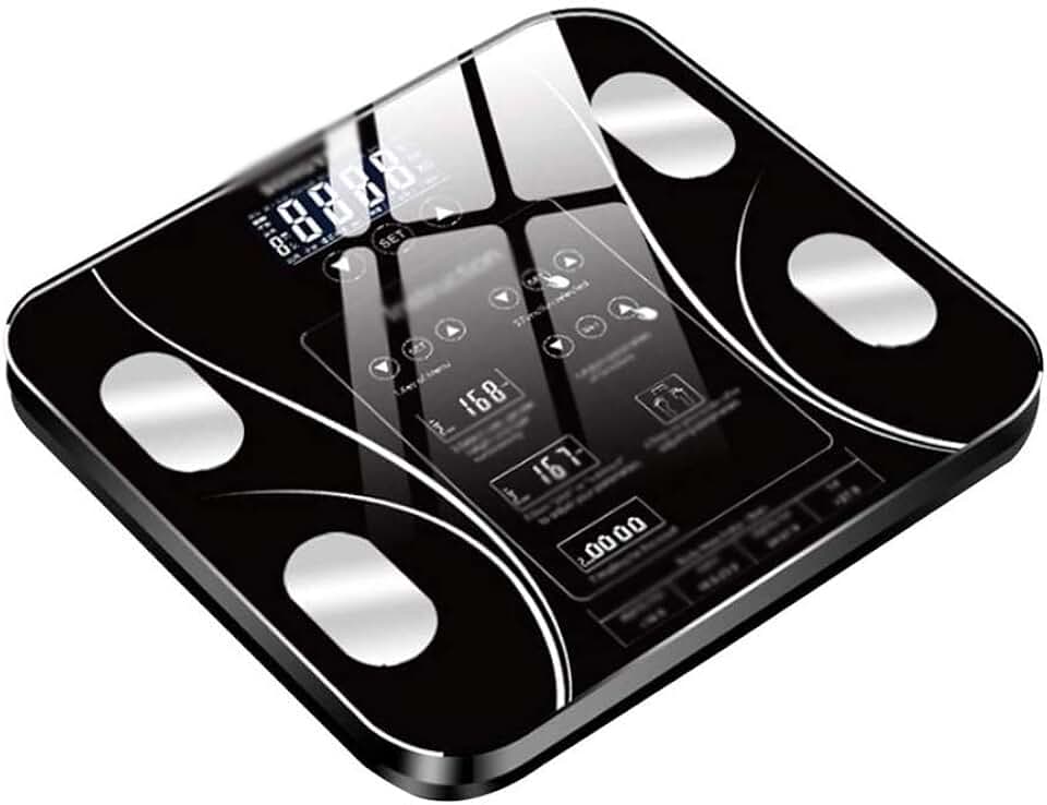 Charging Body Fat Scale, Digital Intelligent Electronic Weight Scale High Precision Digital Scale Composition Analyzer Monitor(D)