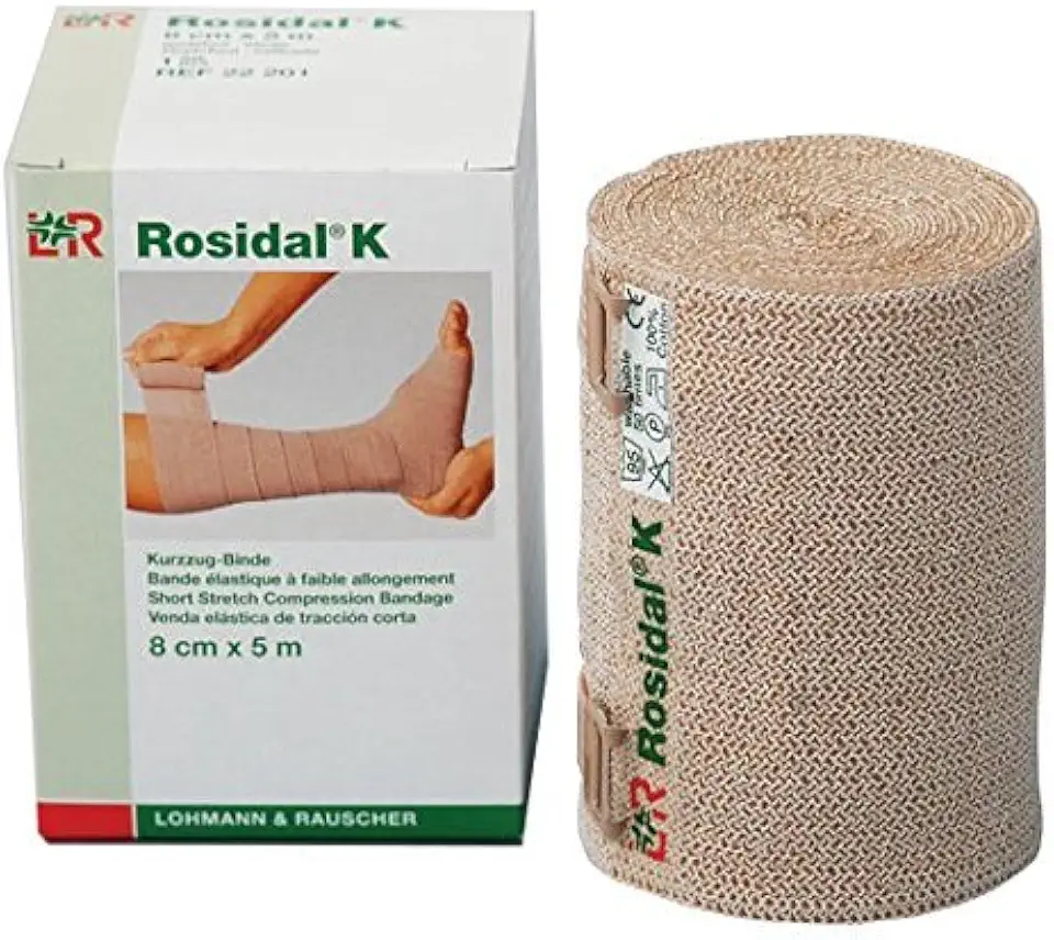 Lohmann & Rauscher Rosidal K Short Stretch Compression Bandage, For Use In The Management of Acute & Chronic Lymphedema, Edema, & Venous Insufficiency, 4.72
