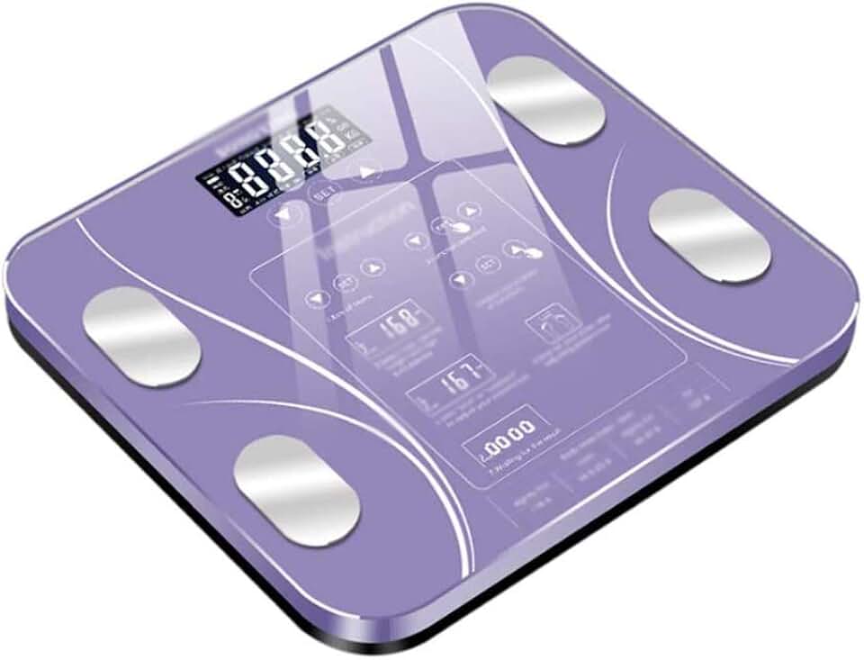 Charging Body Fat Scale, Digital Intelligent Electronic Weight Scale High Precision Digital Scale Composition Analyzer Monitor(D)
