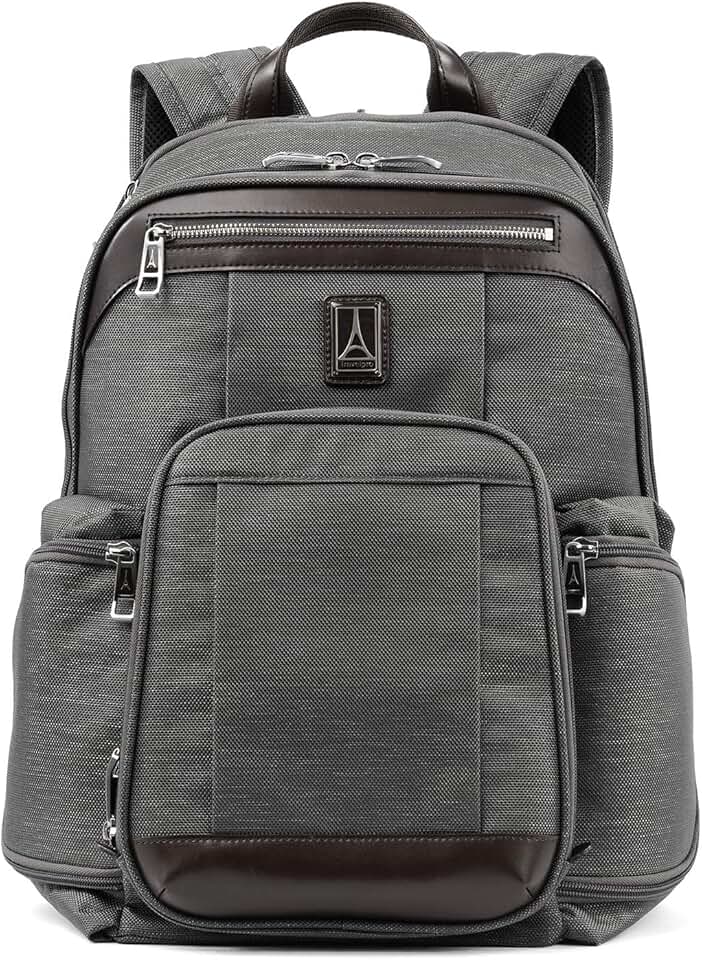Travelpro Platinum Elite Business Laptop Backpack, Fits up to 17.5 Inch Laptop, Work, Travel, Men and Women, Vintage Grey