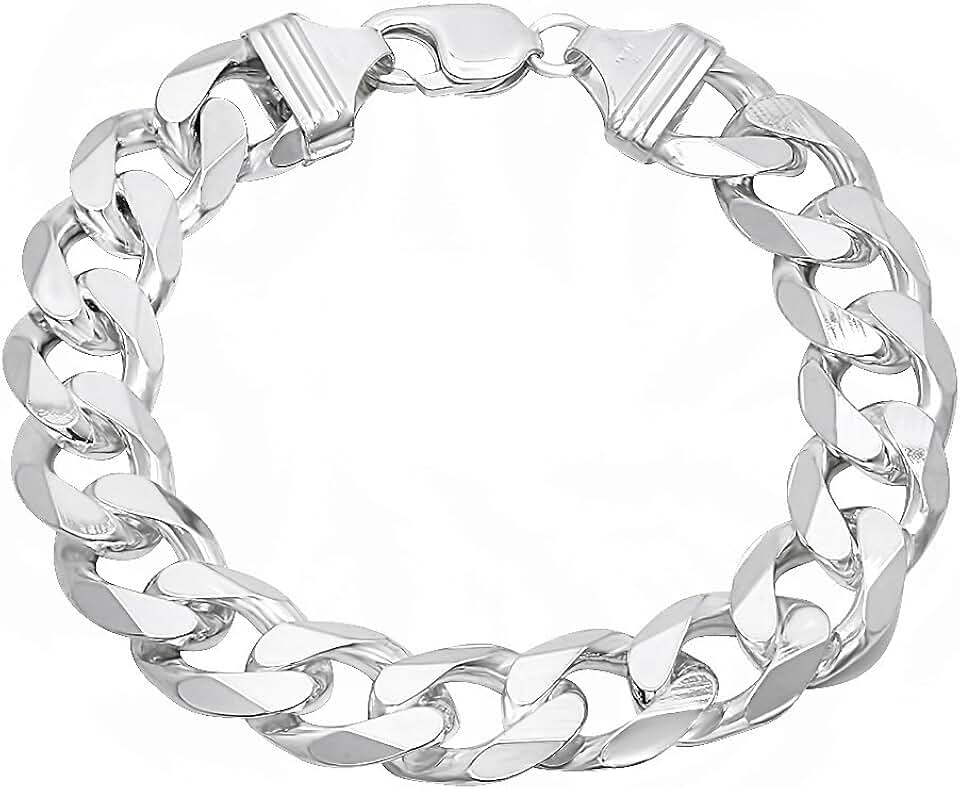 1mm-16mm Solid .925 Sterling Silver Cuban Link Curb Chain Necklace or Bracelet 7-30