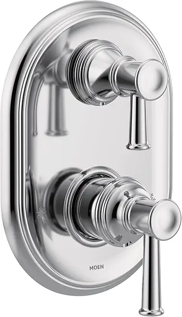 Moen UT3322 Belfield M-CORE 3-Series 2-Handle Shower Trim with Integrated Transfer Valve, Valve Required, Chrome