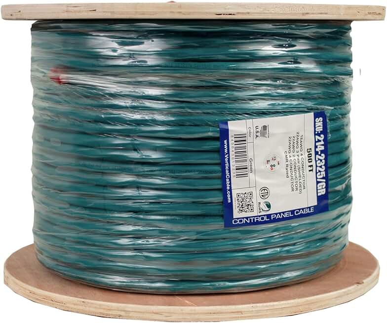 Vertical Cable Access Control Cable Riser: 22AWG/3 Pair Shielded ...