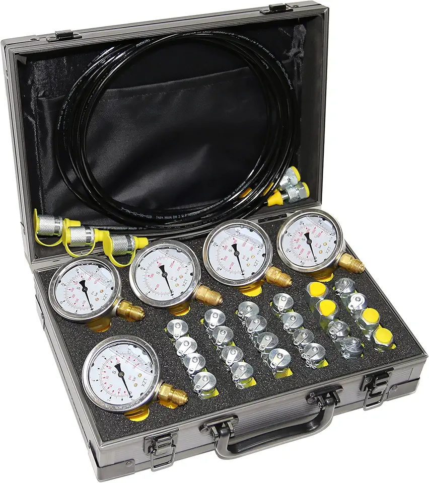 XZT 60P Hydraulic Pressure Test,Pressure gauges Set, Mini Hydraulic Hose Set, Test Coupling Set,Repair Tools for USA Brand Excavator Construction Machinery