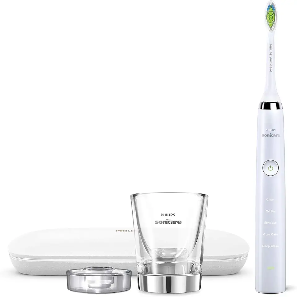 Philips Sonicare DiamondClean Classic Rechargeable Electric Toothbrush, White HX9331/43, 2.26 Oz