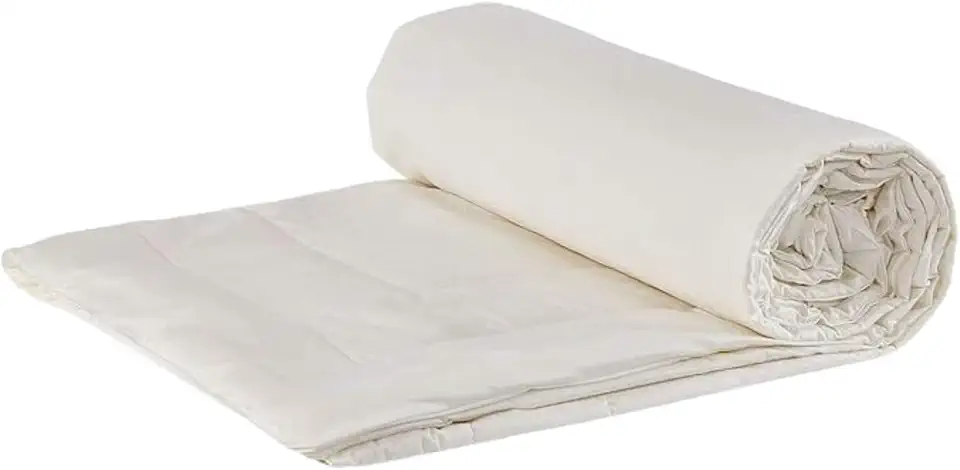 Sleep & Beyond myComforter Light - 100% Washable Wool Filled Comforter with 300TC Cotton Sateen Cover - Temperature Regulating & Absorb Moisture - Oeko TEX Certified Warm Season - Super King 110x98in