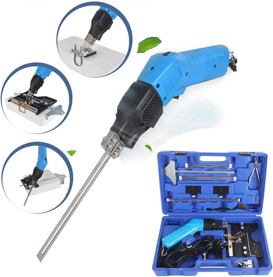 Electric Foam Cutter Knife Sponge Peral Foam Cutting Tool Groove Slotting Air-cooling Hot Heat Cutter Kit Blades